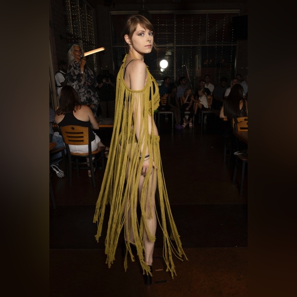 Handmade Macrame Crochet Dress - Picture 12 of 14